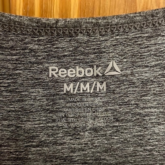 REEBOK Gray Athletic Racerback Tank Top - Picture 3 of 8